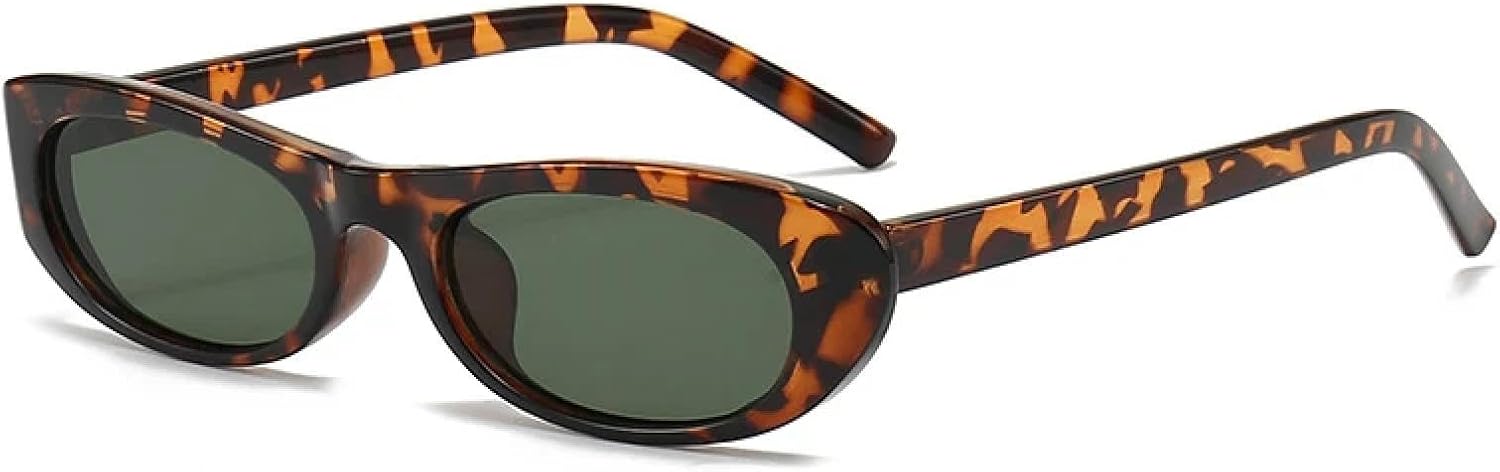 Модные солнцезащитные очки «кошачий глаз» черного цвета для женщин, узкая прямоугольная оправа, маленькие очки для мужчин и женщин, солнцезащитные очки UV400 TVTBBVV, Leopard Green
Модные солнцезащитные очки «кошачий глаз» черного цвета для женщин, узкая прямоугольная оправа, маленькие очки для мужчин и женщин, солнцезащитные очки UV400 TVTBBVV, Leopard Green