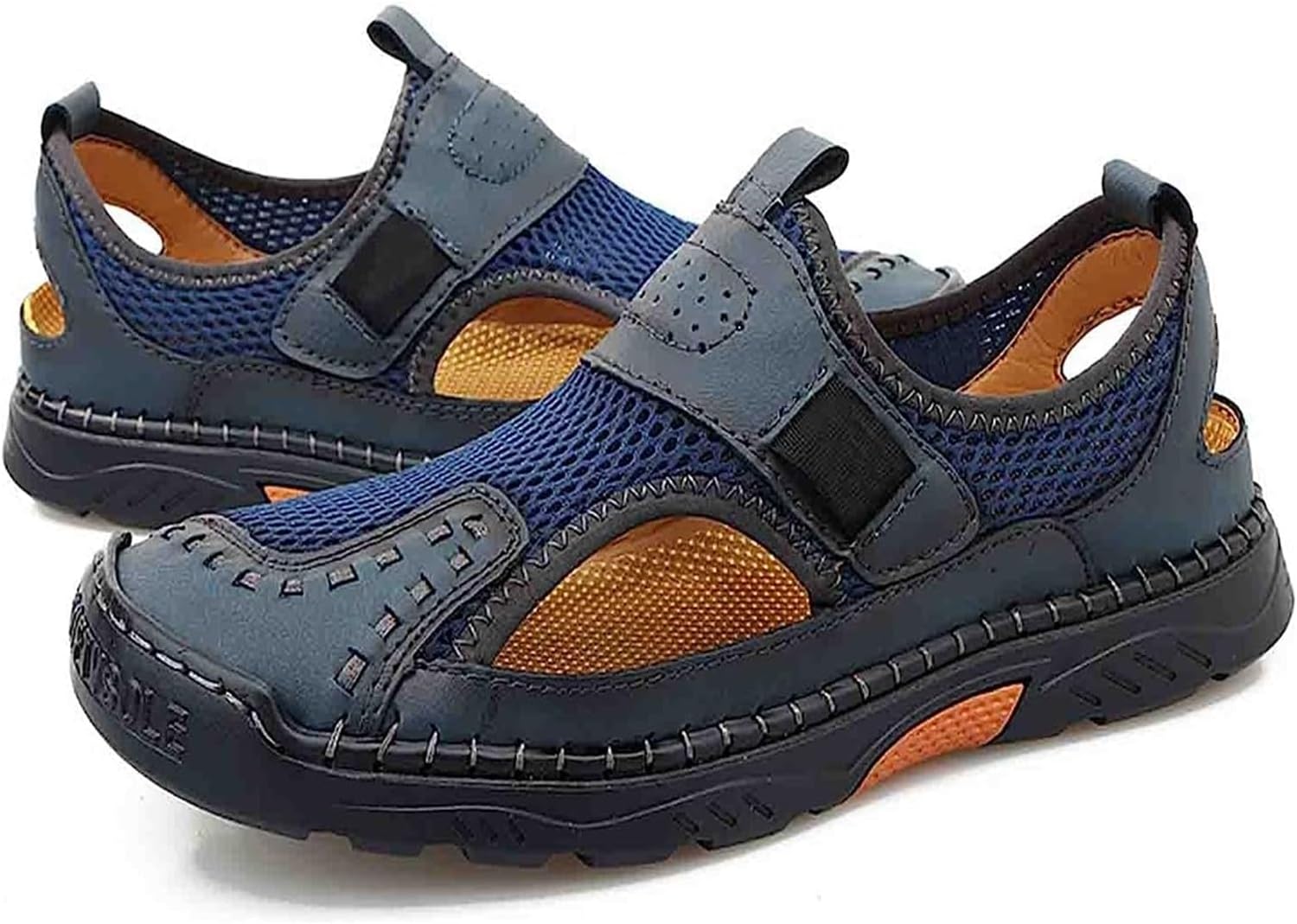 Мужские спортивные сандалии Летние повседневные спортивные сандалии с закрытым носком Кожаные спортивные сандалии Легкие Нескользящие сандалии для пересеченной местности Сандалии для бродения Generic, синий
Мужские спортивные сандалии Летние повседневные спортивные сандалии с закрытым носком Кожаные спортивные сандалии Легкие Нескользящие сандалии для пересеченной местности Сандалии для бродения Generic, синий