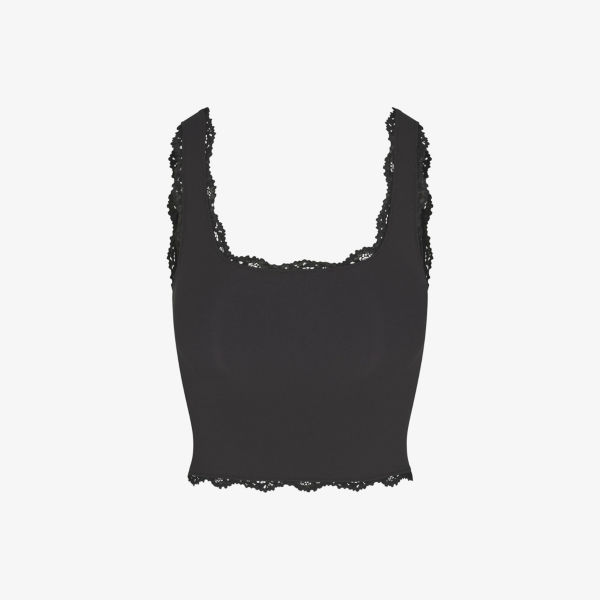 Топ кружевной Skims, черный
Топ кружевной Skims, черный