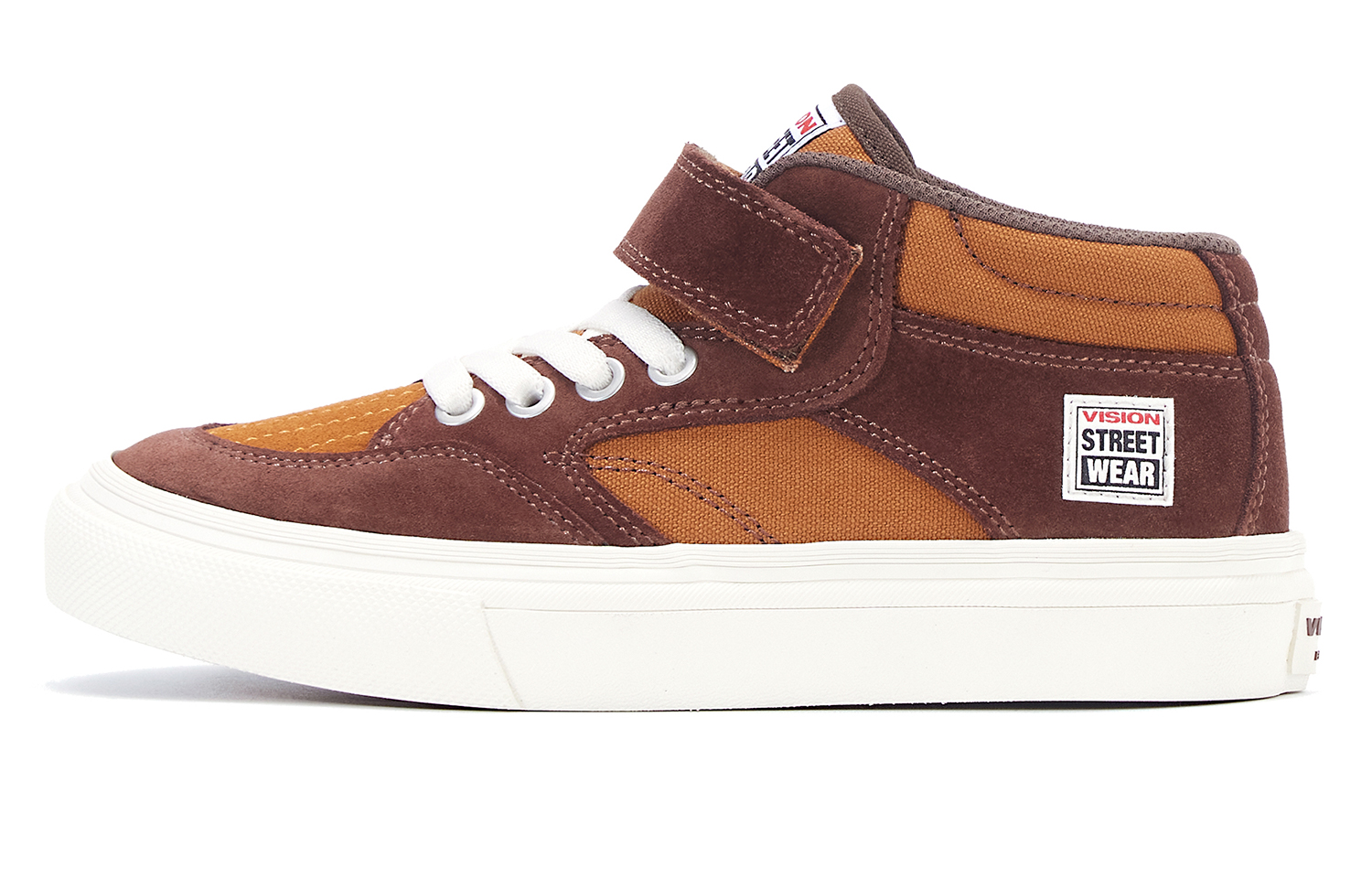 Детские кроссовки для скейтбординга с вогнутой подошвой и износостойким верхом средней высоты Vision Street Wear, хаки
Детские кроссовки для скейтбординга с вогнутой подошвой и износостойким верхом средней высоты Vision Street Wear, хаки