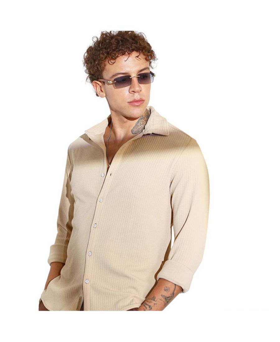 Мужская рубашка в желтую полоску, мятая Campus Sutra, Yellow
Мужская рубашка в желтую полоску, мятая Campus Sutra, Yellow