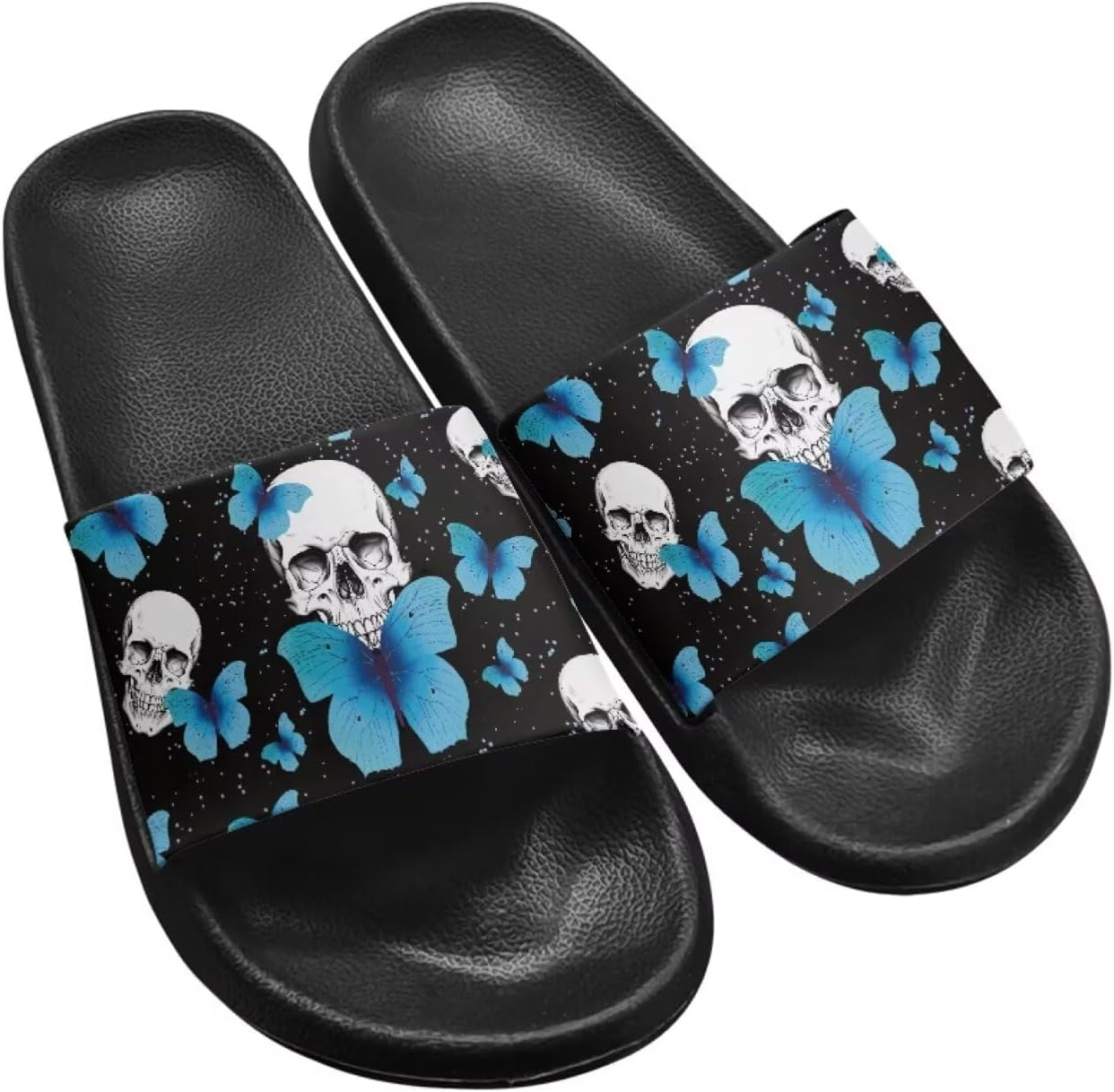 Мужские шлепанцы Twousenru с забавным стильным узором черепа, противоскользящие, быстро сохнущие для душа, EVA, удобные для путешествий, домашние и уличные, синий
Мужские шлепанцы Twousenru с забавным стильным узором черепа, противоскользящие, быстро сохнущие для душа, EVA, удобные для путешествий, домашние и уличные, синий