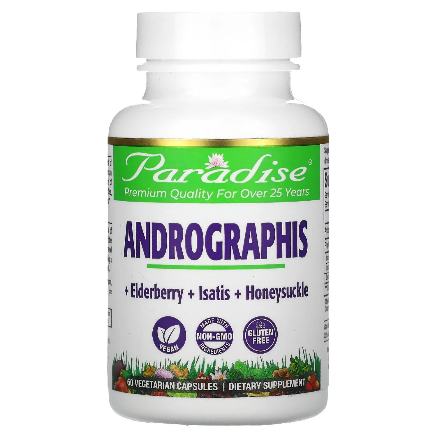 Paradise Herbs Ultimate Andrographis 60 Vegetarian Capsules
Paradise Herbs Ultimate Andrographis 60 Vegetarian Capsules