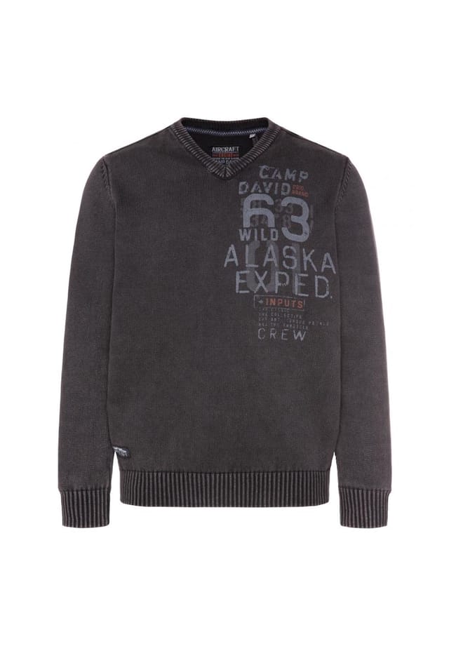 Свитер вязаный свитер v-образный вырез Camp David, черный
Свитер вязаный свитер v-образный вырез Camp David, черный