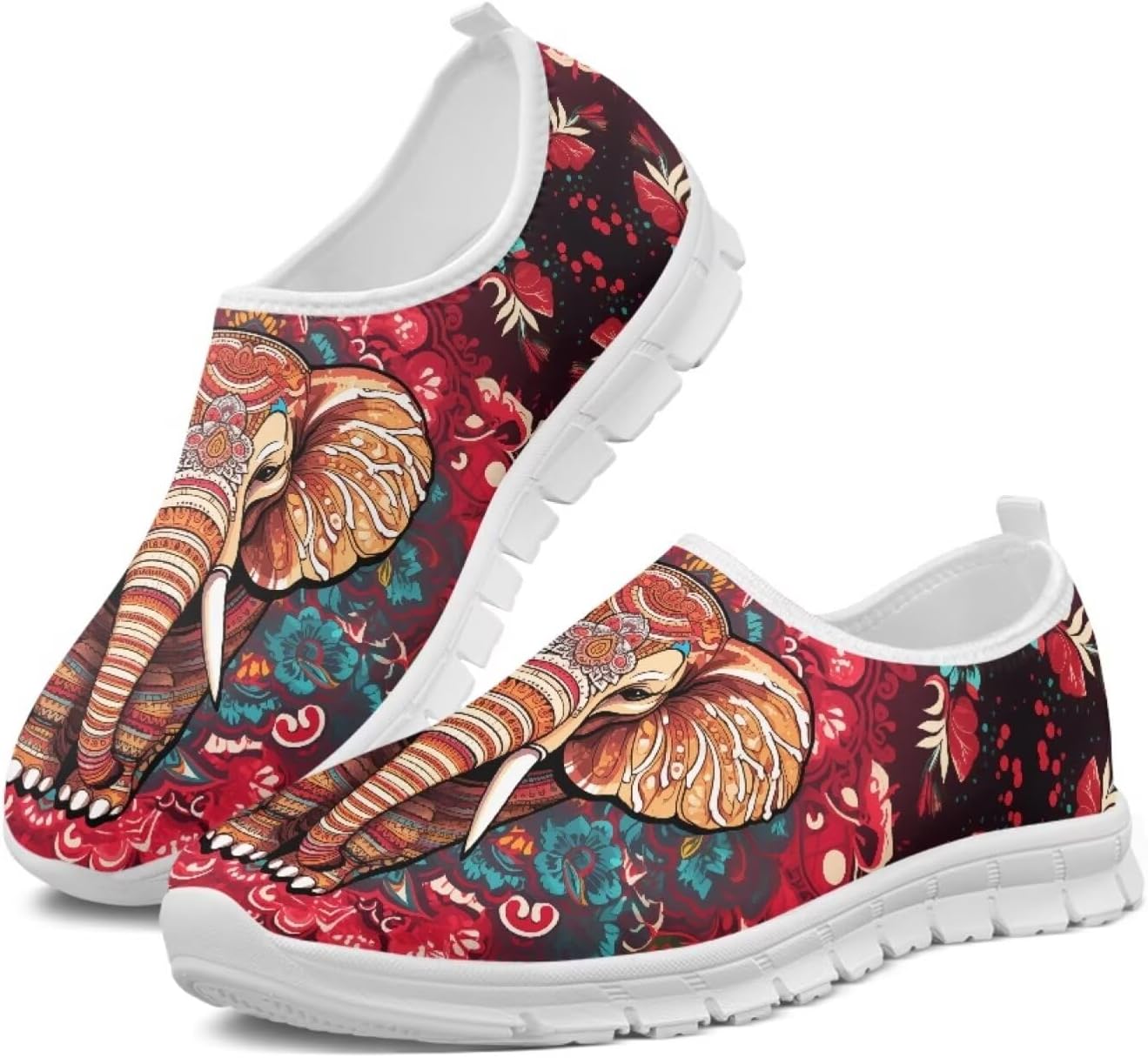 Женские кроссовки Glomenade с принтом с животных и племенных мотивов, мужские дышащие кроссовки из сетки, носочные кроссовки, модные слипоны, противоскользящие теннисные кроссовки, Mandala Elephant
Женские кроссовки Glomenade с принтом с животных и племенных мотивов, мужские дышащие кроссовки из сетки, носочные кроссовки, модные слипоны, противоскользящие теннисные кроссовки, Mandala Elephant