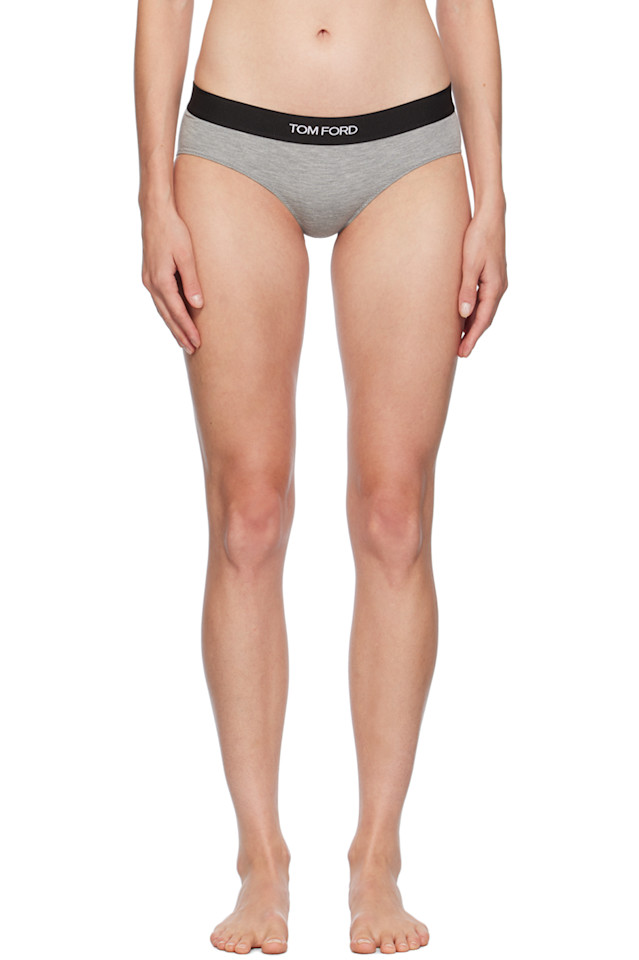 Модальные трусы-шорты Signature Boy Tom Ford, серый 
Модальные трусы-шорты Signature Boy Tom Ford, серый