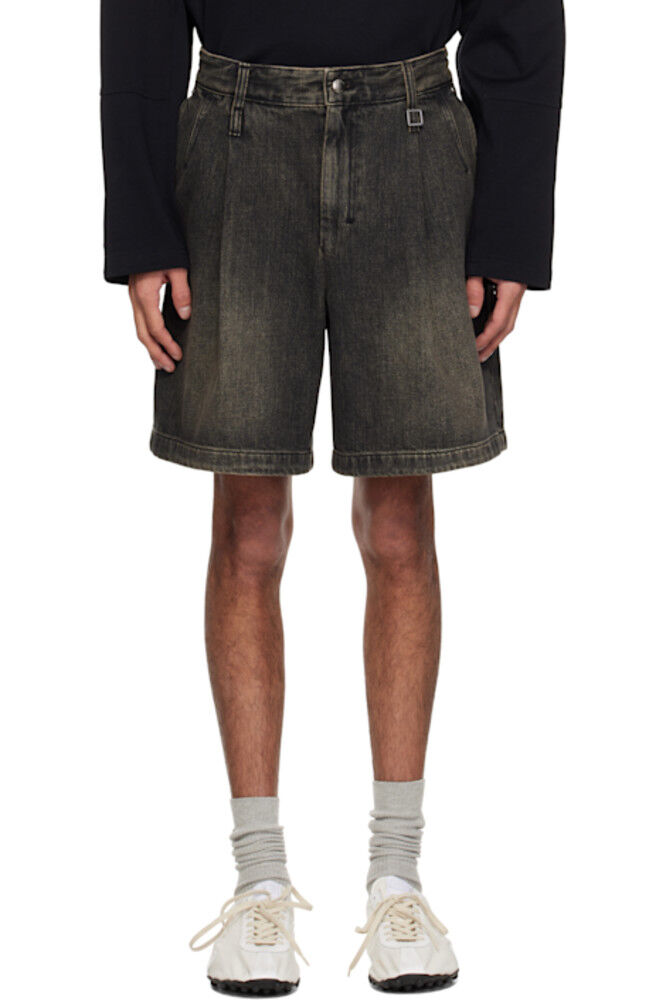 Серые джинсовые шорты с одной защипкой WOOYOUNGMI
Серые джинсовые шорты с одной защипкой WOOYOUNGMI