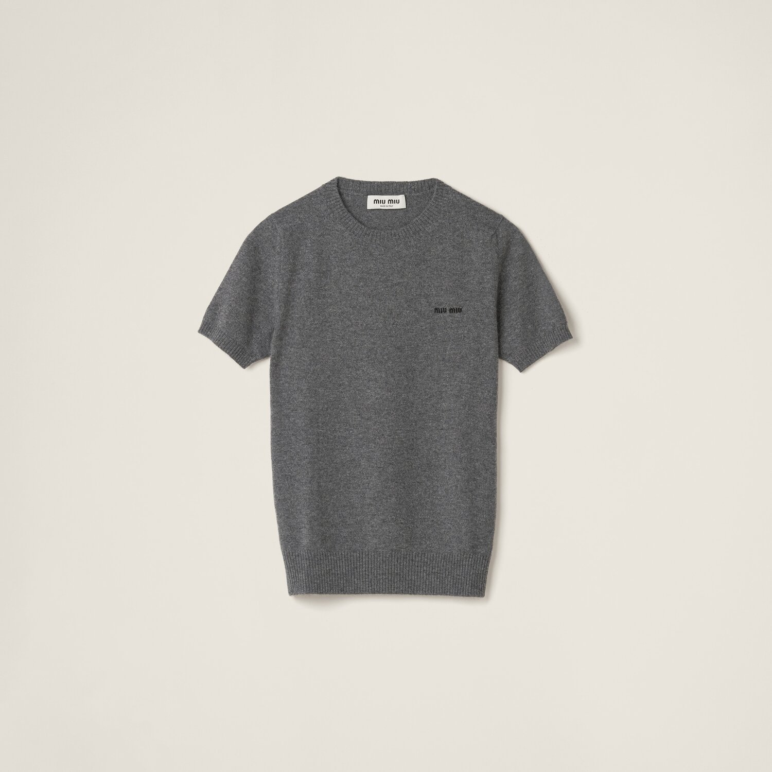Кашемировый свитер MIU MIU, серый
Кашемировый свитер MIU MIU, серый