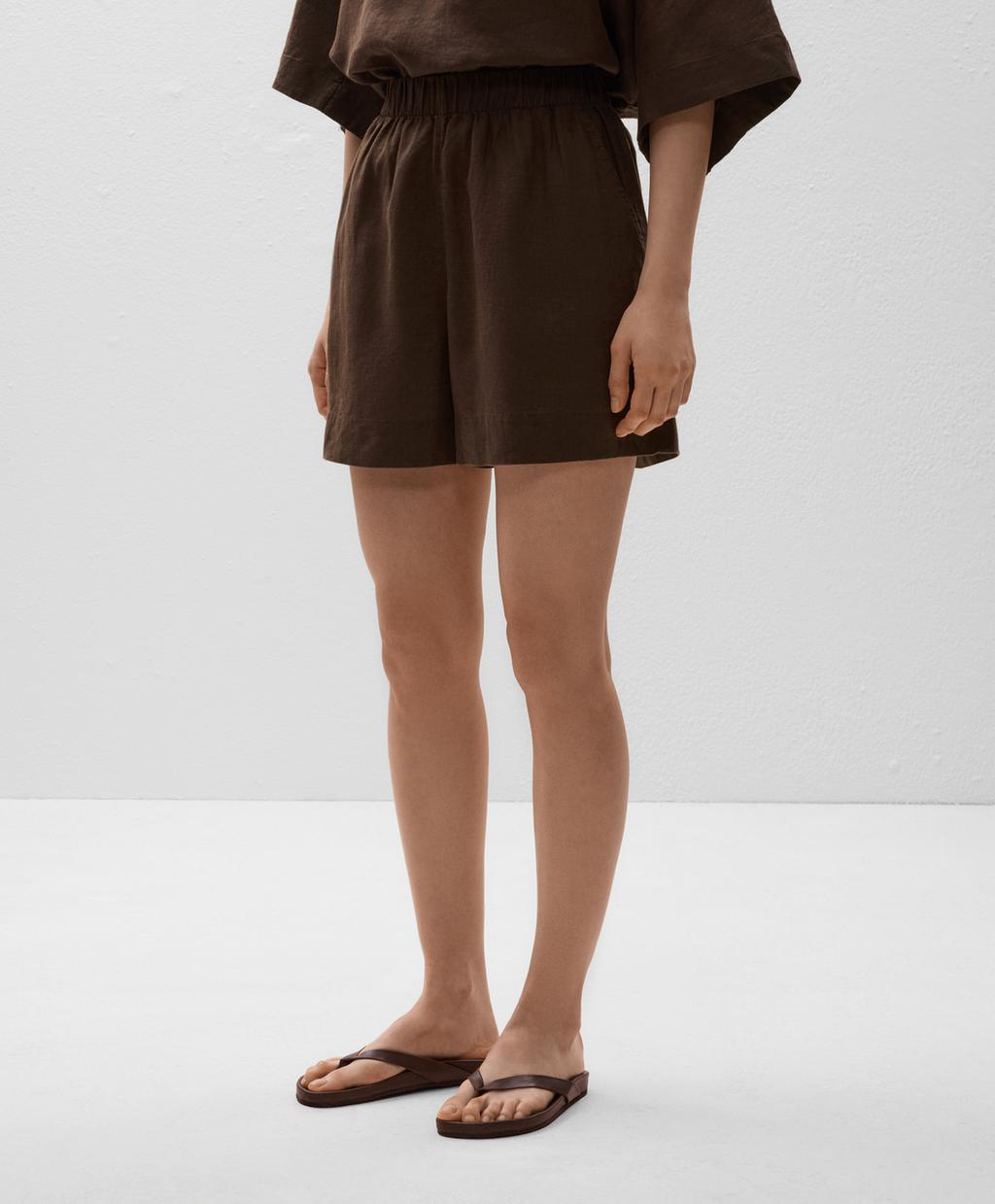 Шорты-бермуды из 100% льна Oysho, темно-коричневый
Шорты-бермуды из 100% льна Oysho, темно-коричневый