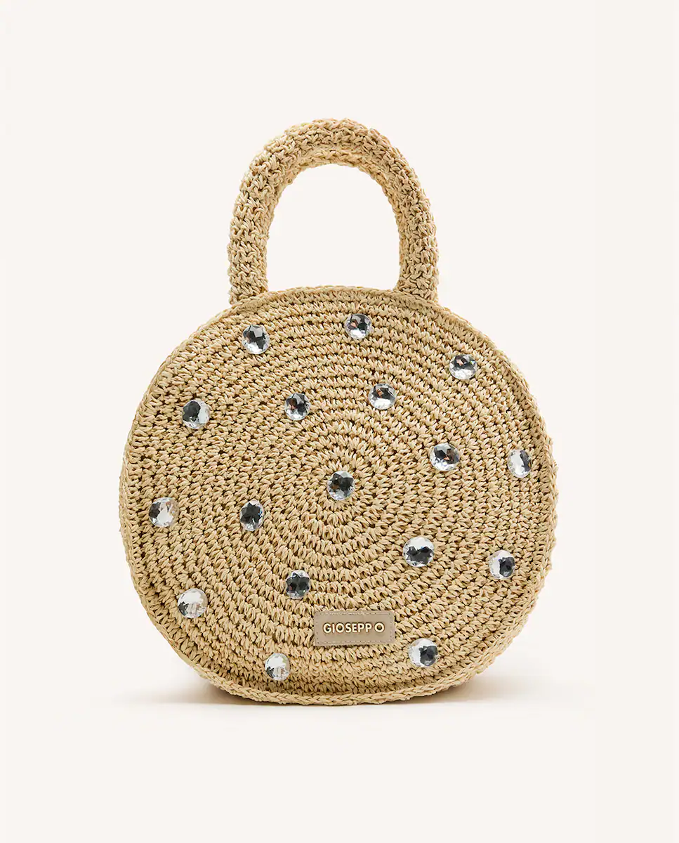 Сумка через плечо с драгоценными камнями и застежкой-молнией Gioseppo, натуральный 
Сумка через плечо с драгоценными камнями и застежкой-молнией Gioseppo, натуральный