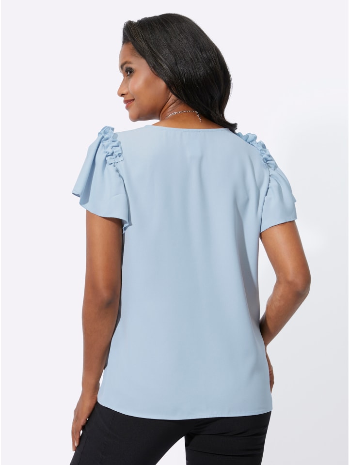 Блузка с короткими рукавами светло-голубого цвета WITT WEIDEN
Блузка с короткими рукавами светло-голубого цвета WITT WEIDEN