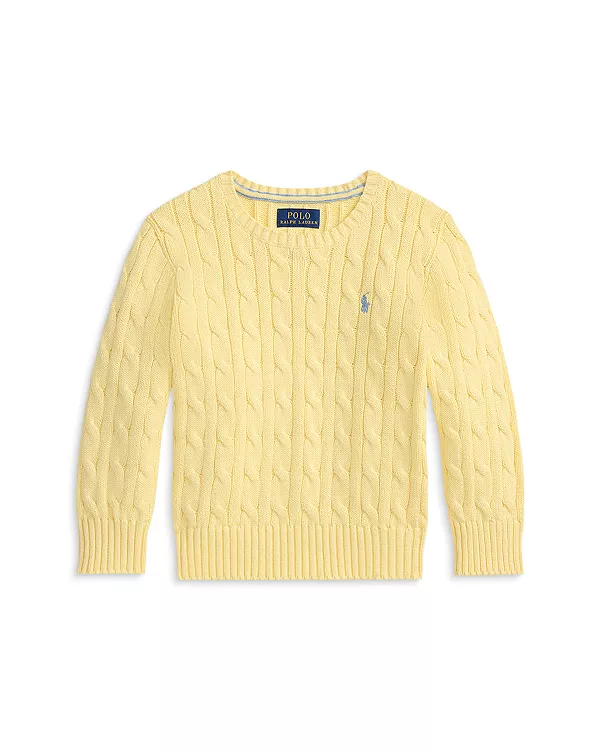 Хлопковый свитер крупной вязки для мальчиков - для малышей Ralph Lauren, желтый
Хлопковый свитер крупной вязки для мальчиков - для малышей Ralph Lauren, желтый