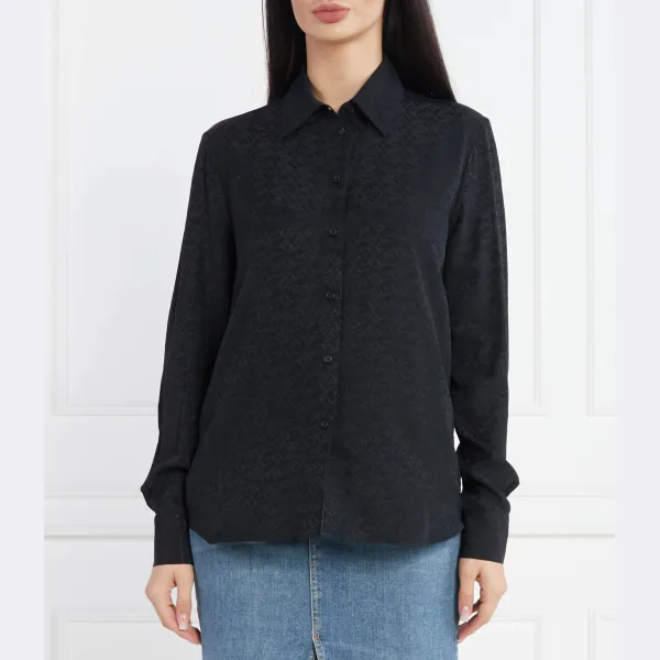 Рубашка стандартного кроя с добавлением шелка Pinko, черный
Рубашка стандартного кроя с добавлением шелка Pinko, черный