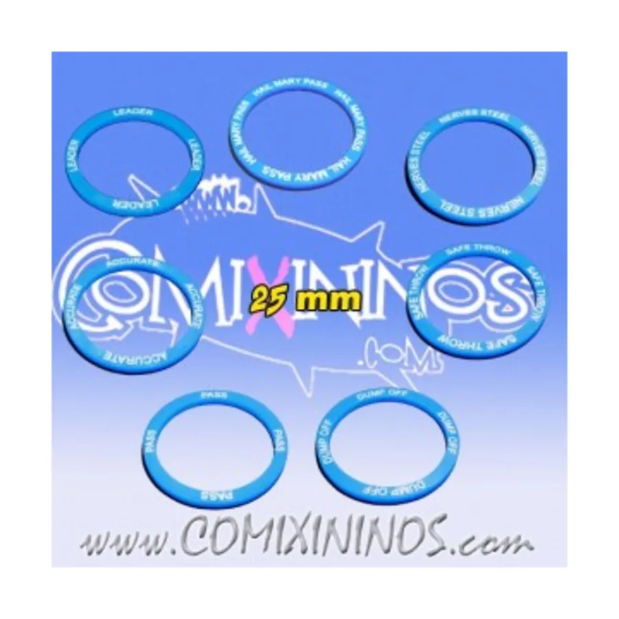 Кольца навыка паса, 25 мм – синие, Fantasy Football Miniatures - Accessories (28mm)
Кольца навыка паса, 25 мм – синие, Fantasy Football Miniatures - Accessories (28mm)