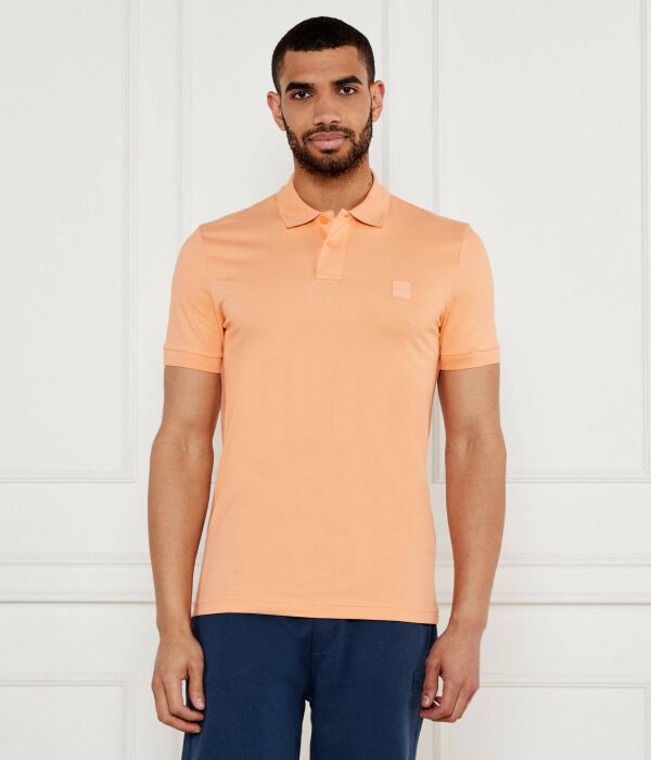 Рубашка поло пассажир Slim fit Boss Orange, оранжевый 
Рубашка поло пассажир Slim fit Boss Orange, оранжевый