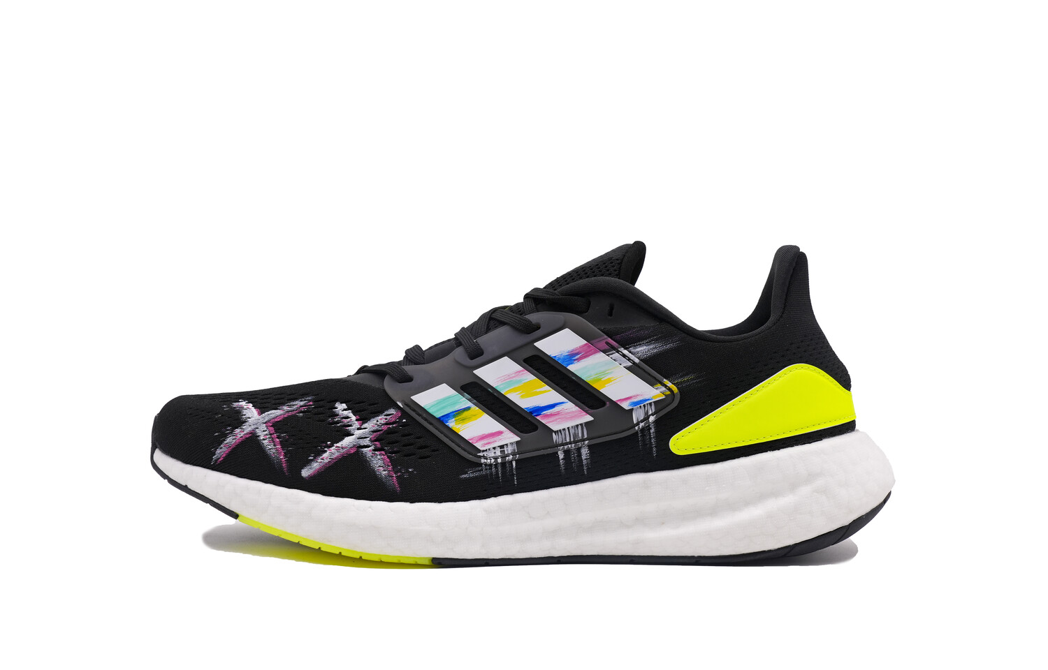 Кроссовки для бега Pureboost 22 мужские с низким верхом, черные/желтые Adidas
Кроссовки для бега Pureboost 22 мужские с низким верхом, черные/желтые Adidas