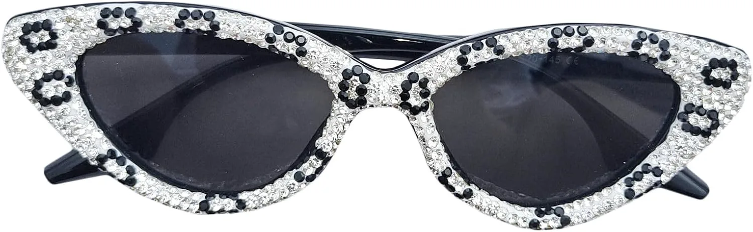 Солнцезащитные очки COTIA «Кошачий глаз» со стразами для женщин, блестящие, сверкающие, с кристаллами и бриллиантами, модные солнцезащитные очки для вечеринок, White
Солнцезащитные очки COTIA «Кошачий глаз» со стразами для женщин, блестящие, сверкающие, с кристаллами и бриллиантами, модные солнцезащитные очки для вечеринок, White