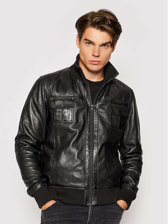 Кожаная куртка стандартного кроя Serge Pariente, черный
Кожаная куртка стандартного кроя Serge Pariente, черный