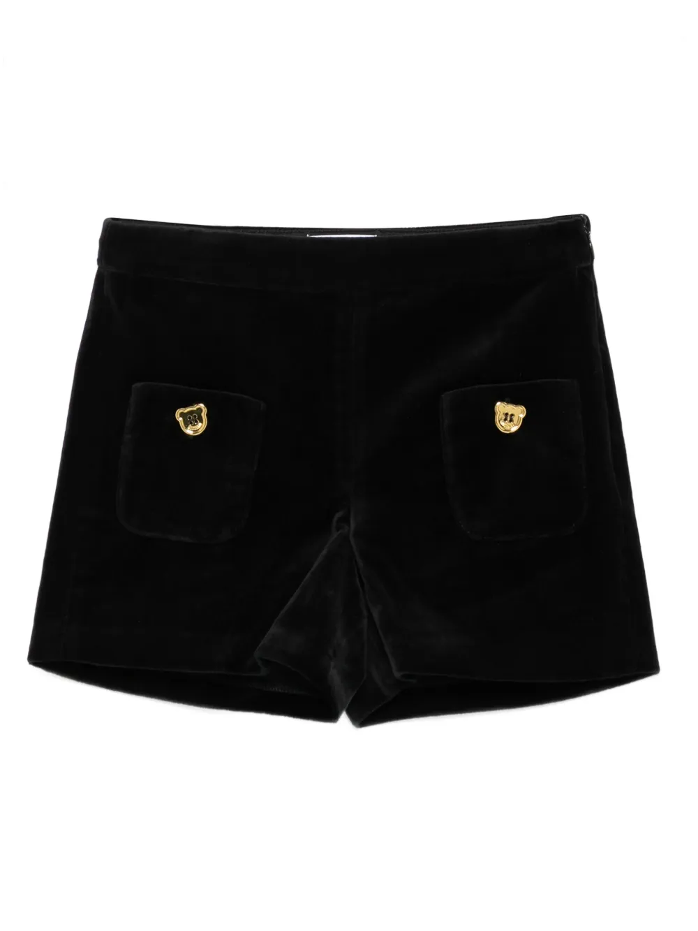 Бархатные шорты Moschino Kids, черный
Бархатные шорты Moschino Kids, черный