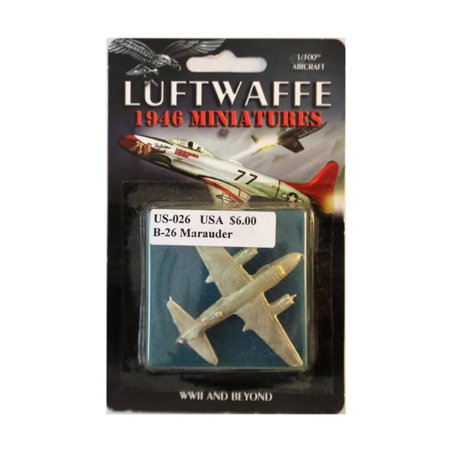Б-26 Мародер, Luftwaffe 1946 Miniatures - United States (1:300)
Б-26 Мародер, Luftwaffe 1946 Miniatures - United States (1:300)
