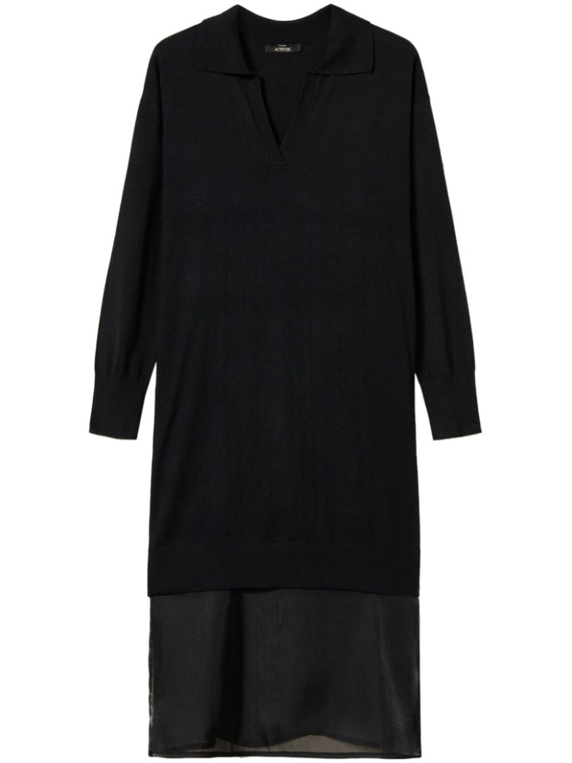 Трикотажное платье миди TWINSET, черный
Трикотажное платье миди TWINSET, черный