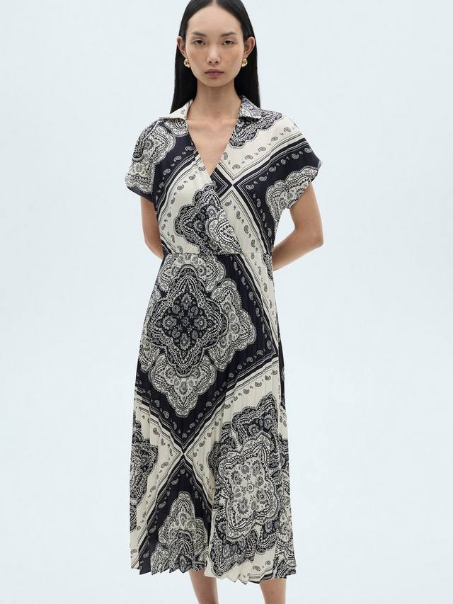 Плиссированное платье-рубашка миди cache paisley Mango, темно-синий/разноцветный
Плиссированное платье-рубашка миди cache paisley Mango, темно-синий/разноцветный