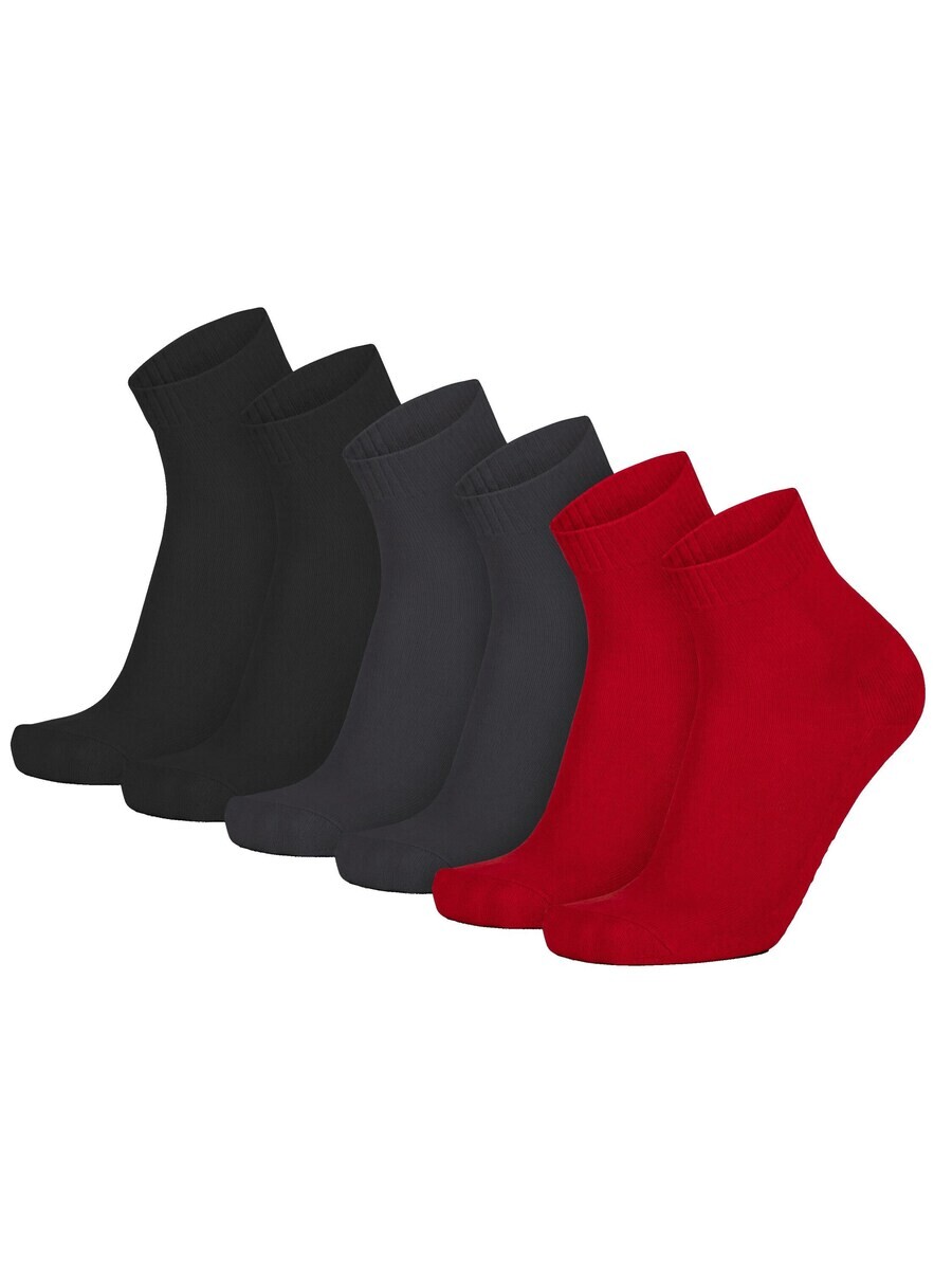 Носки Normani, серый/красный/черный 
Носки Normani, серый/красный/черный