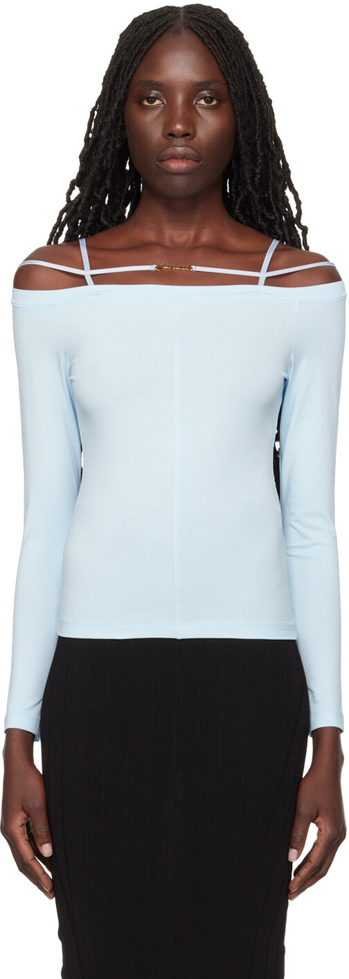 Синяя футболка с длинным рукавом 'Le tshirt Sierra' Jacquemus
Синяя футболка с длинным рукавом 'Le tshirt Sierra' Jacquemus