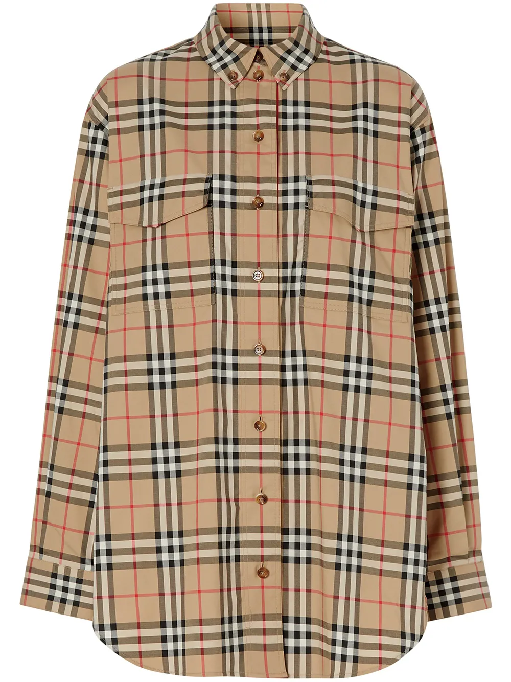 Рубашка оверсайз в клетку Vintage Check BURBERRY, нейтральный
Рубашка оверсайз в клетку Vintage Check BURBERRY, нейтральный