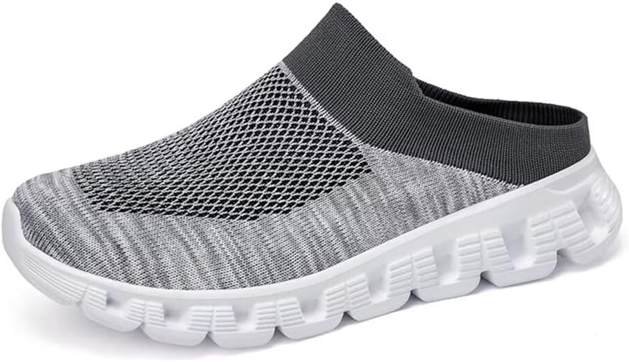 Jakcuz Men: кроссовки без спины, дышащие подушки Mule, открытая спина, повседневные тапочки для мужчин, серый
Jakcuz Men: кроссовки без спины, дышащие подушки Mule, открытая спина, повседневные тапочки для мужчин, серый