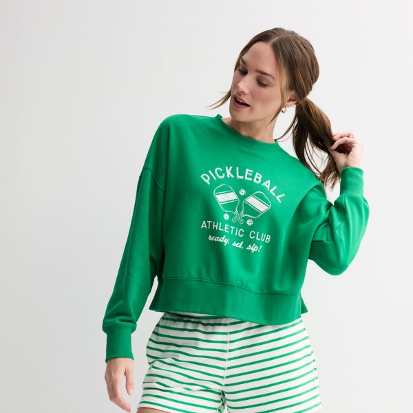 Женская свободная толстовка с круглым вырезом и принтом Sonoma Goods For Life, цвет pickleball graphic
Женская свободная толстовка с круглым вырезом и принтом Sonoma Goods For Life, цвет pickleball graphic