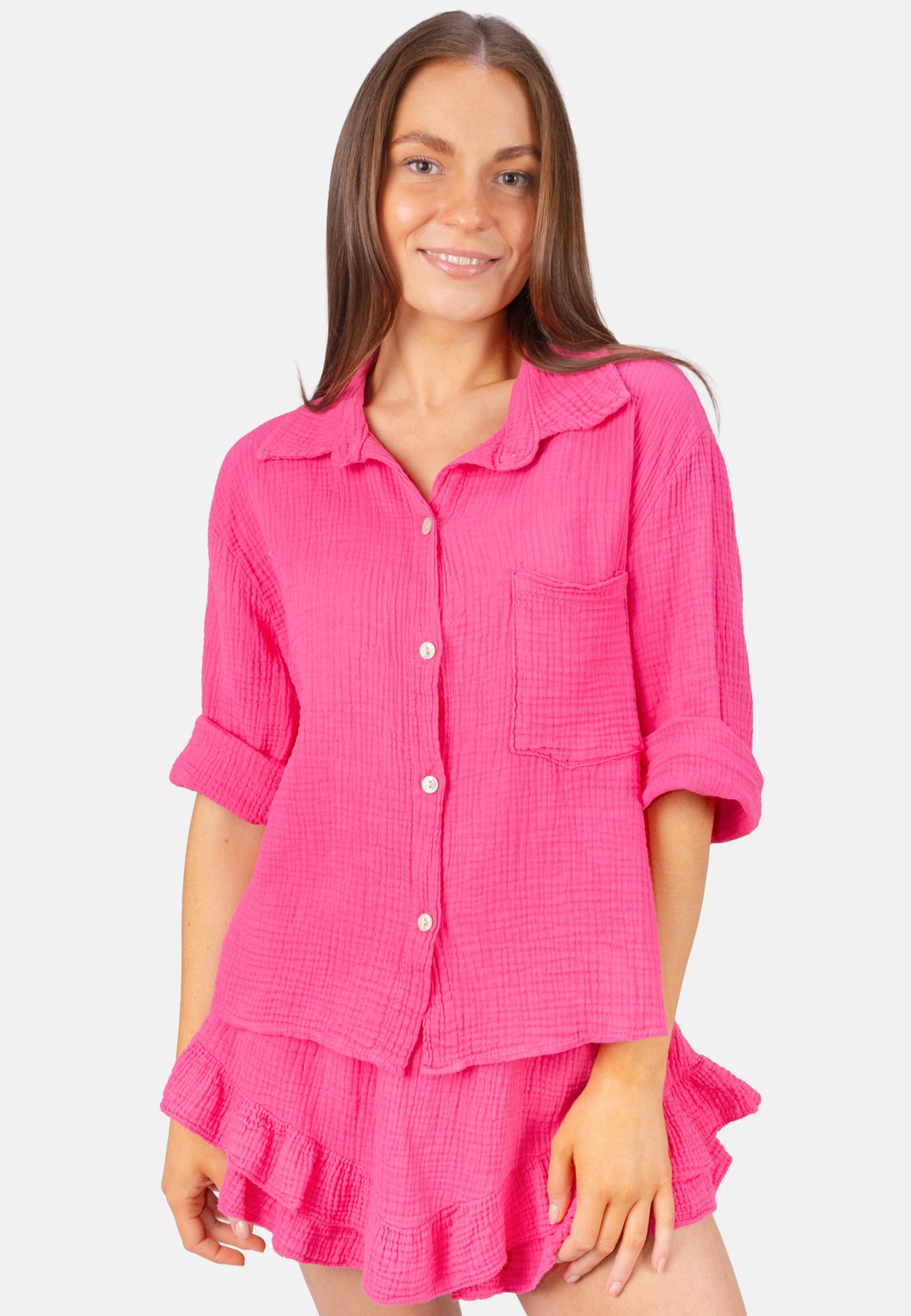 Блузка на пуговицах Seasons of April, розовый
Блузка на пуговицах Seasons of April, розовый