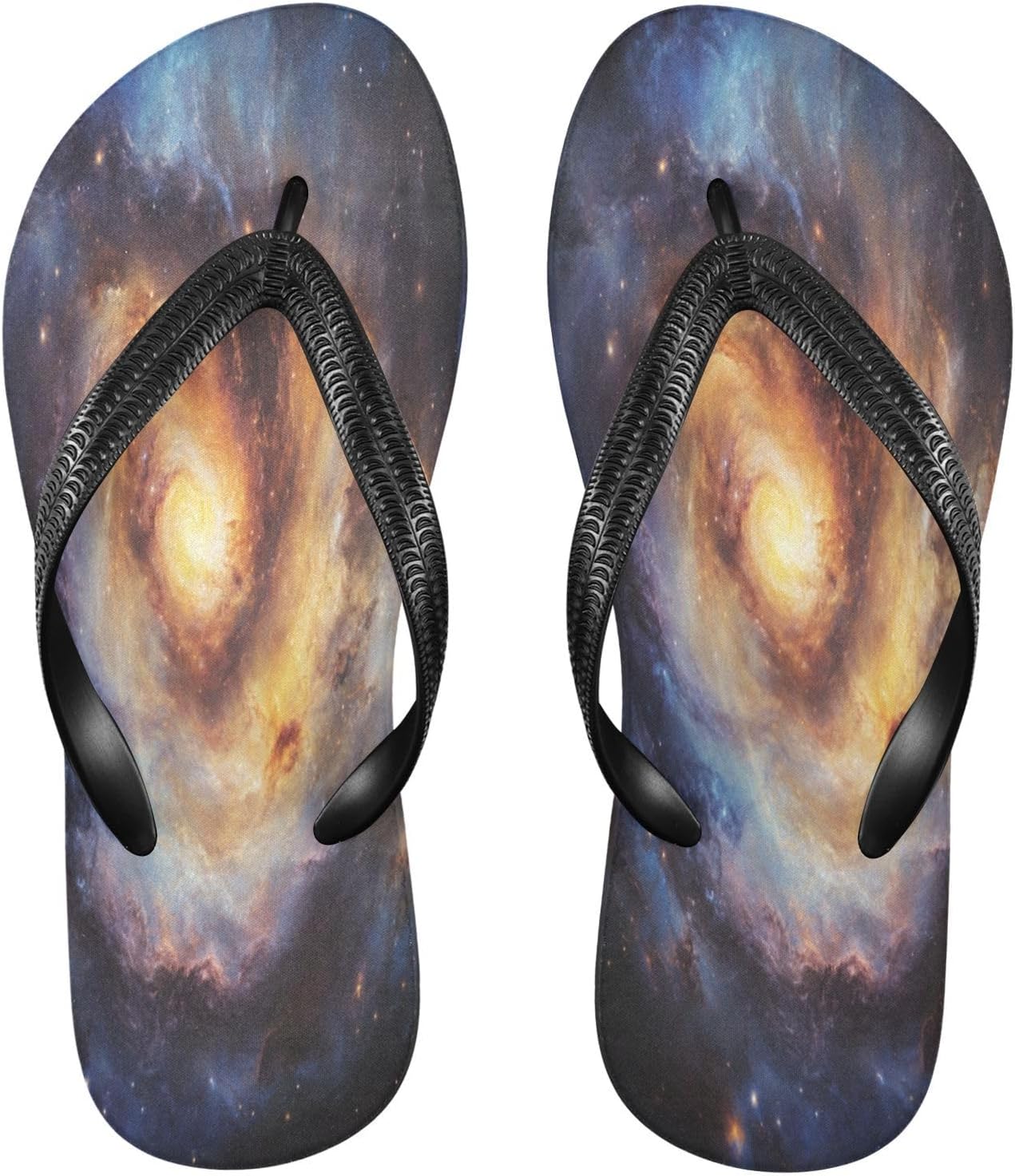 Шлепанцы Swirling Nebula Golden Flip Flops для пляжа и душа, резинескользящие летние тапочки для мужчин и женщин Sinestour
Шлепанцы Swirling Nebula Golden Flip Flops для пляжа и душа, резинескользящие летние тапочки для мужчин и женщин Sinestour