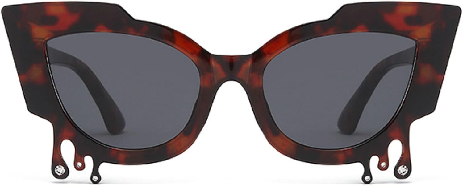 Солнцезащитные очки «кошачий глаз» со стразами, женские, модные, в стиле Y2K, для фестивалей, рейв-вечеринок, стильные винтажные, роскошные, в форме капли mincl, Leopard
Солнцезащитные очки «кошачий глаз» со стразами, женские, модные, в стиле Y2K, для фестивалей, рейв-вечеринок, стильные винтажные, роскошные, в форме капли mincl, Leopard