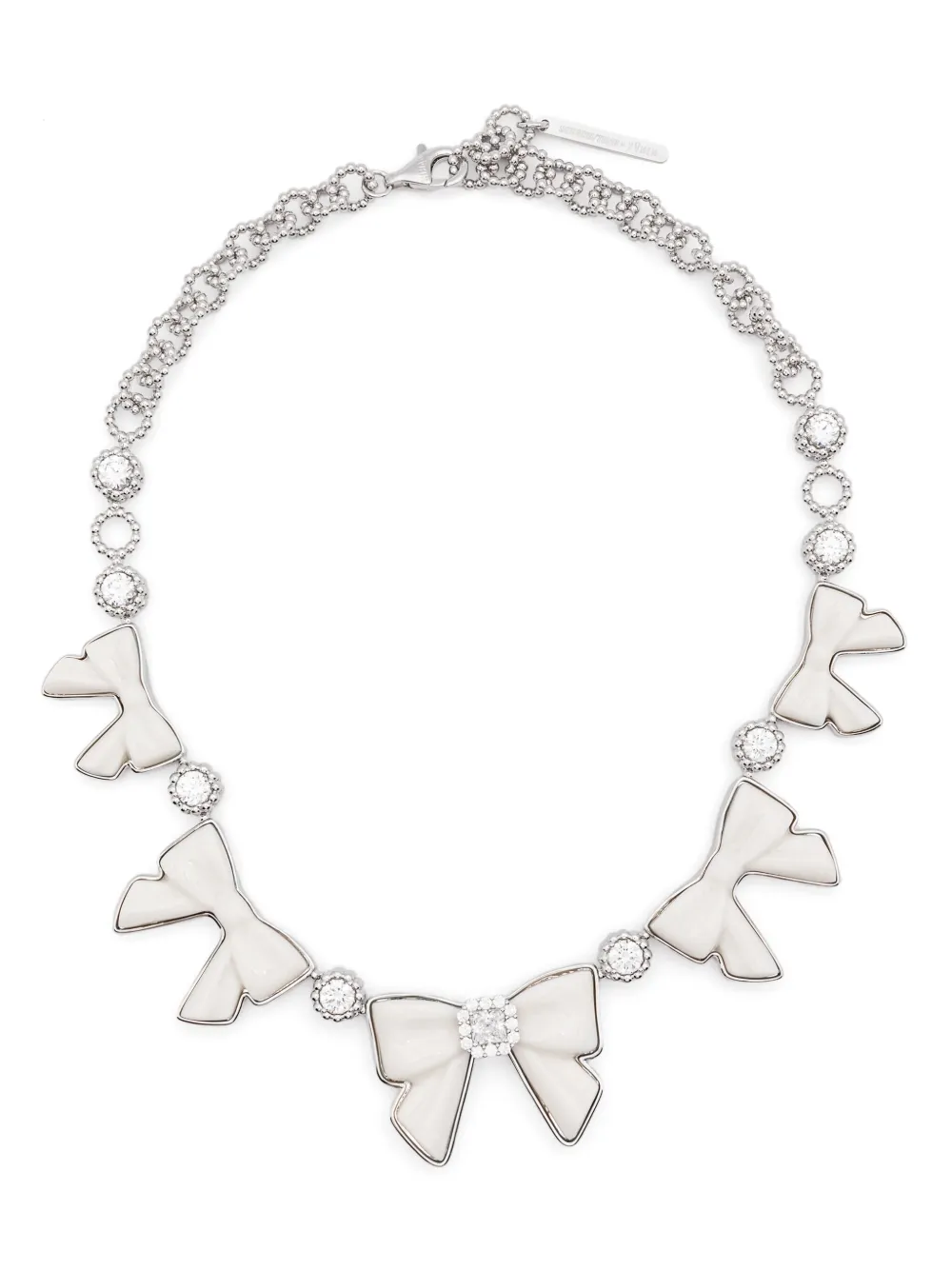 Колье с бантом YVMIN, серебяный
Колье с бантом YVMIN, серебяный