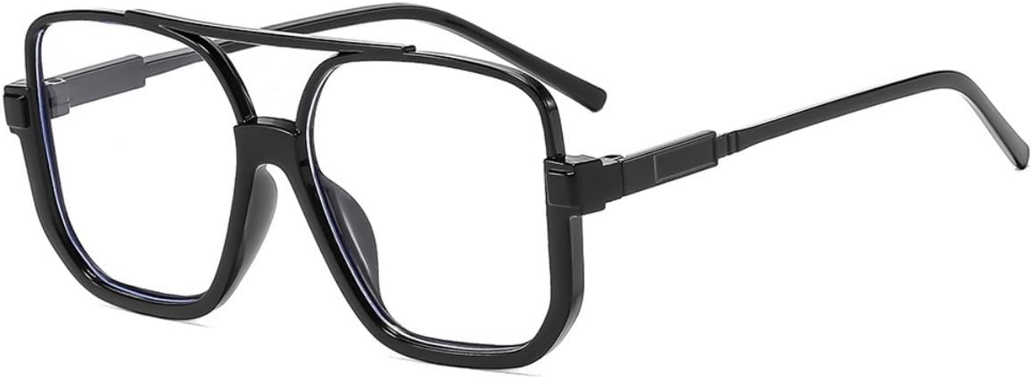 4 пары ретро-солнцезащитных очков-авиаторов большого размера для женщин и мужчин, квадратные, полуободковые, в винтажном стиле 70-х годов ISIUINN, Black Frame Clear Lens
4 пары ретро-солнцезащитных очков-авиаторов большого размера для женщин и мужчин, квадратные, полуободковые, в винтажном стиле 70-х годов ISIUINN, Black Frame Clear Lens