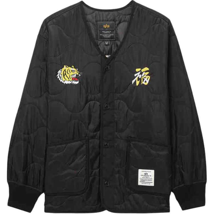 Alpha Industries Стеганая бомбер-куртка, Black
Alpha Industries Стеганая бомбер-куртка, Black