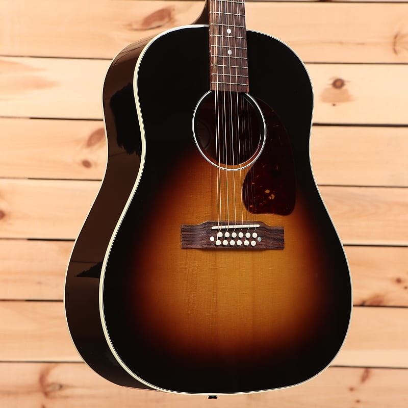 Акустическая гитара Gibson J-45 Standard 12-String - Vintage Sunburst - 22143415 - PLEK'd
Акустическая гитара Gibson J-45 Standard 12-String - Vintage Sunburst - 22143415 - PLEK'd
