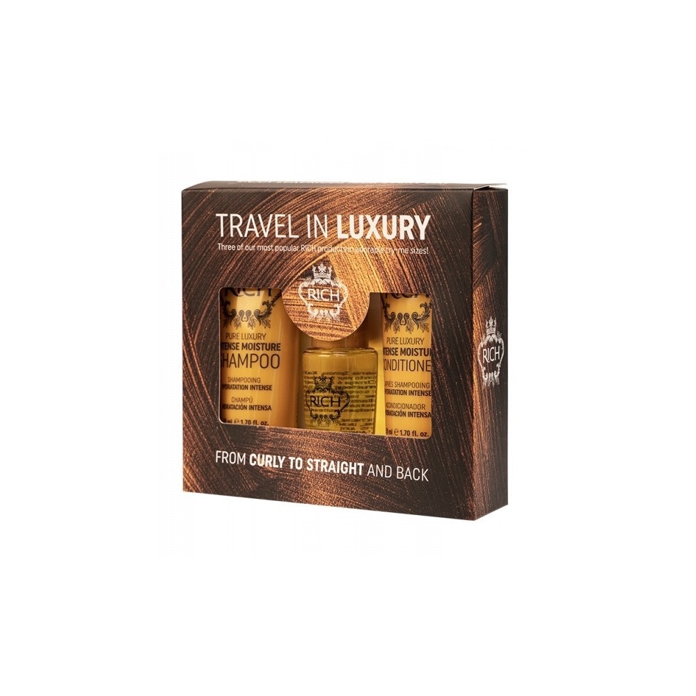 Набор для ухода за волосами travel in luxury set Rich, количество 1 шт.
Набор для ухода за волосами travel in luxury set Rich, количество 1 шт.