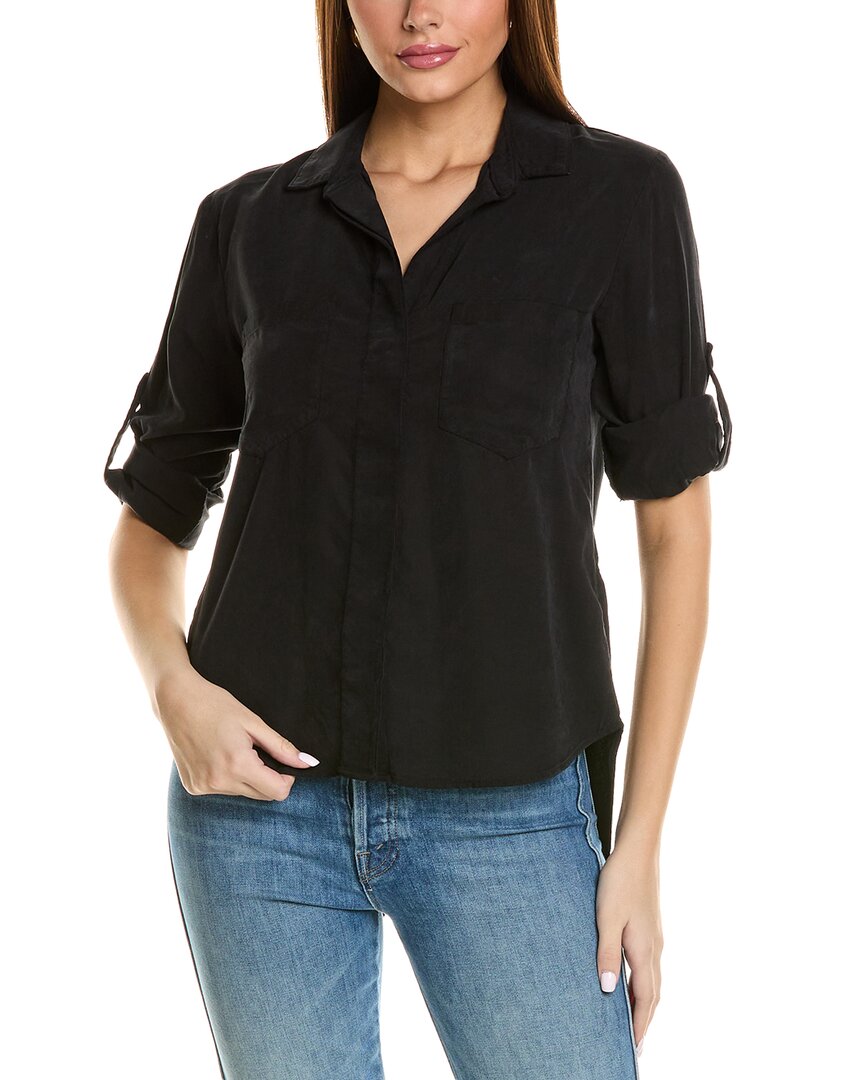 Рубашка на пуговицах с разрезом сзади от Bella Dahl, черный
Рубашка на пуговицах с разрезом сзади от Bella Dahl, черный