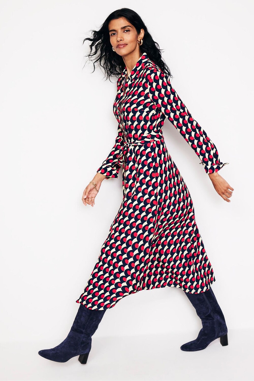 Платье рубашка миди Кейт Boden, красный
Платье рубашка миди Кейт Boden, красный