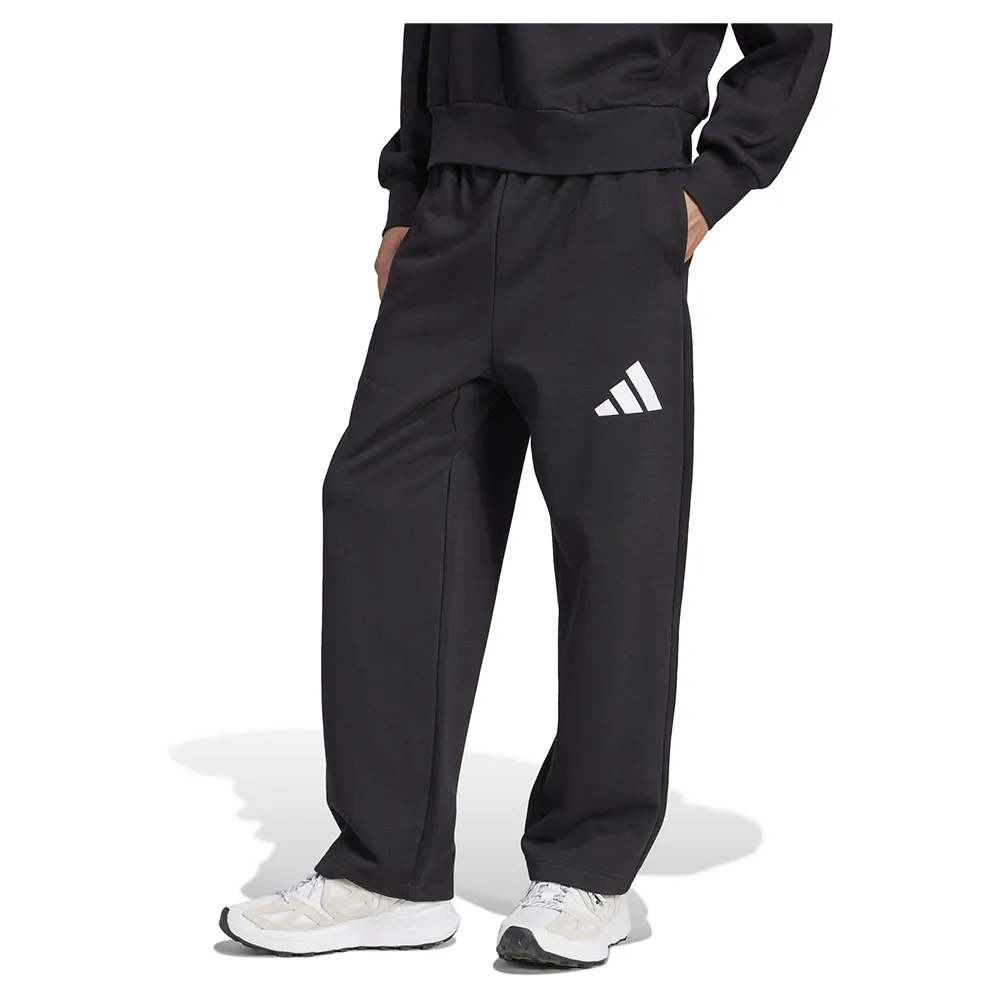 Джоггеры adidas Essentials Wide Leg 3 Bar Logo, черный 
Джоггеры adidas Essentials Wide Leg 3 Bar Logo, черный