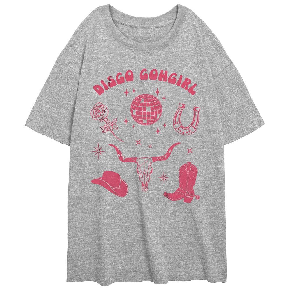Детская футболка большого размера с рисунком Disco Cowgirl, цвет Athletic Heather
Детская футболка большого размера с рисунком Disco Cowgirl, цвет Athletic Heather