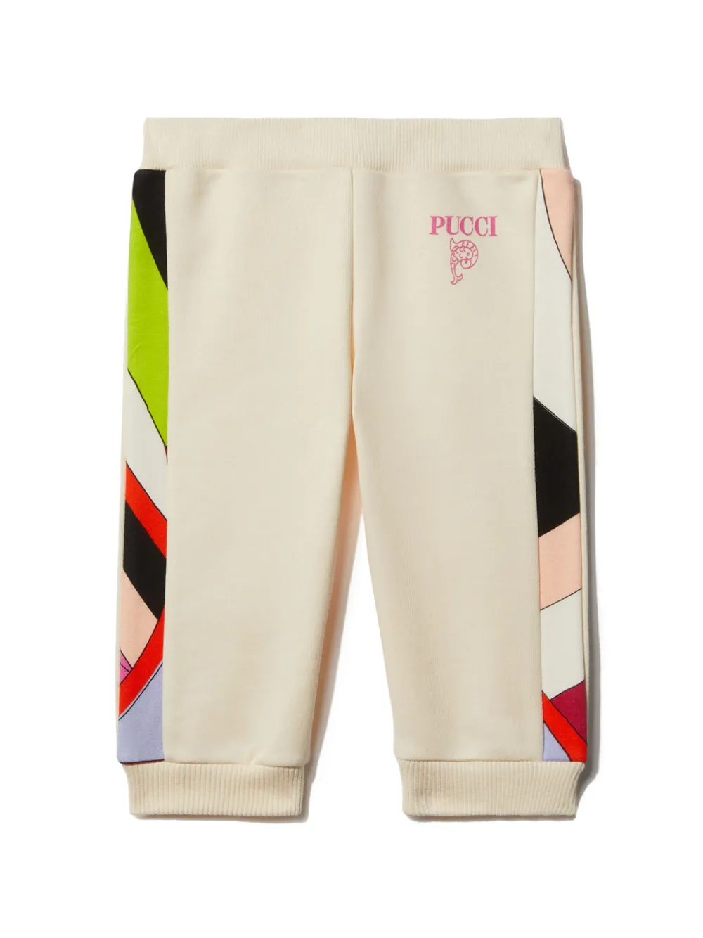 Спортивные брюки с принтом Iride PUCCI Junior, белый 
Спортивные брюки с принтом Iride PUCCI Junior, белый