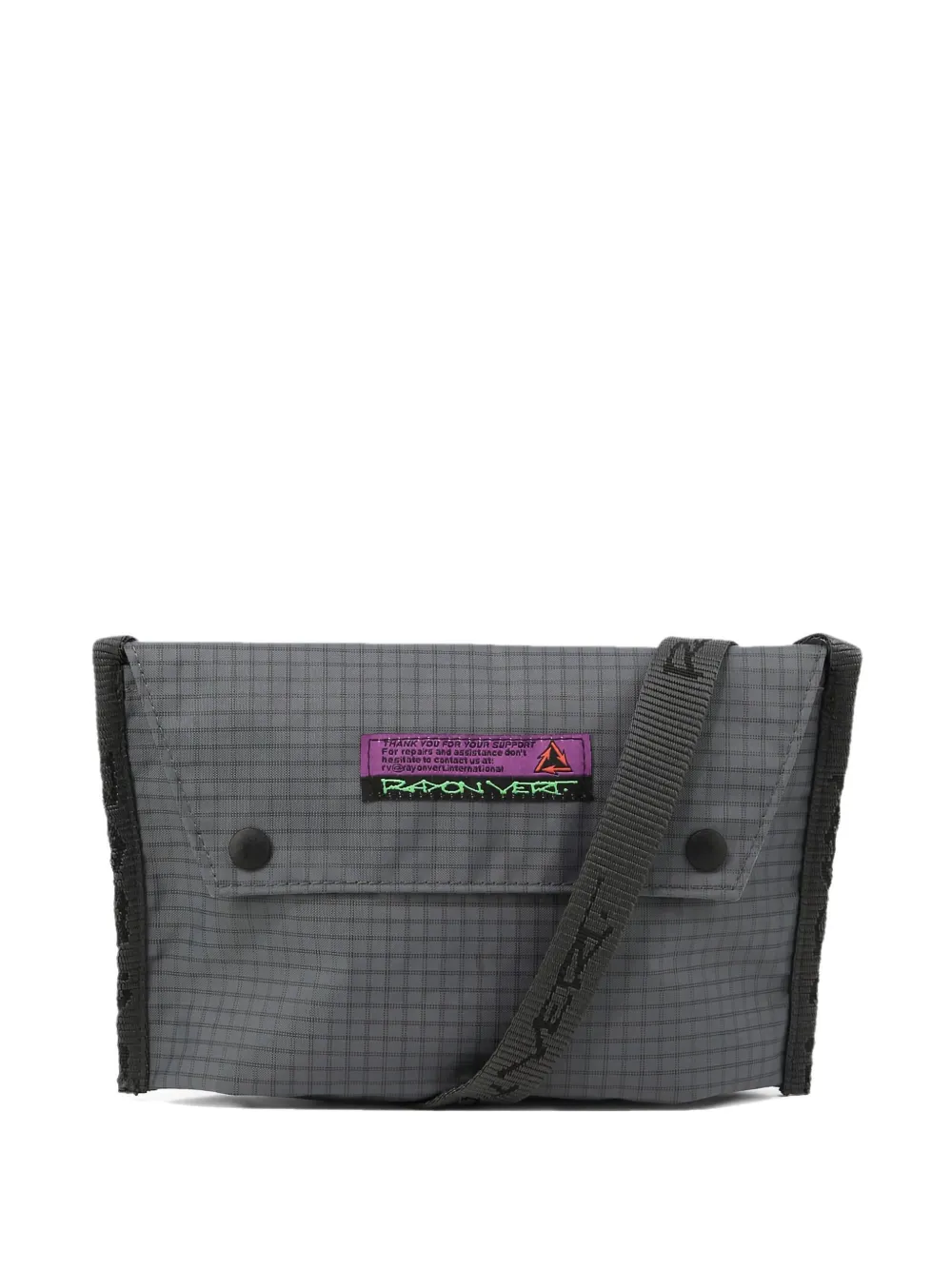 Маленькая сумка через плечо с сетчатым узором и клапаном Rayon Vert, серый 
Маленькая сумка через плечо с сетчатым узором и клапаном Rayon Vert, серый