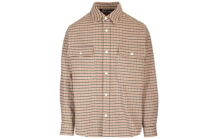 Рубашка мужская хаки Palm Angels, хаки
Рубашка мужская хаки Palm Angels, хаки