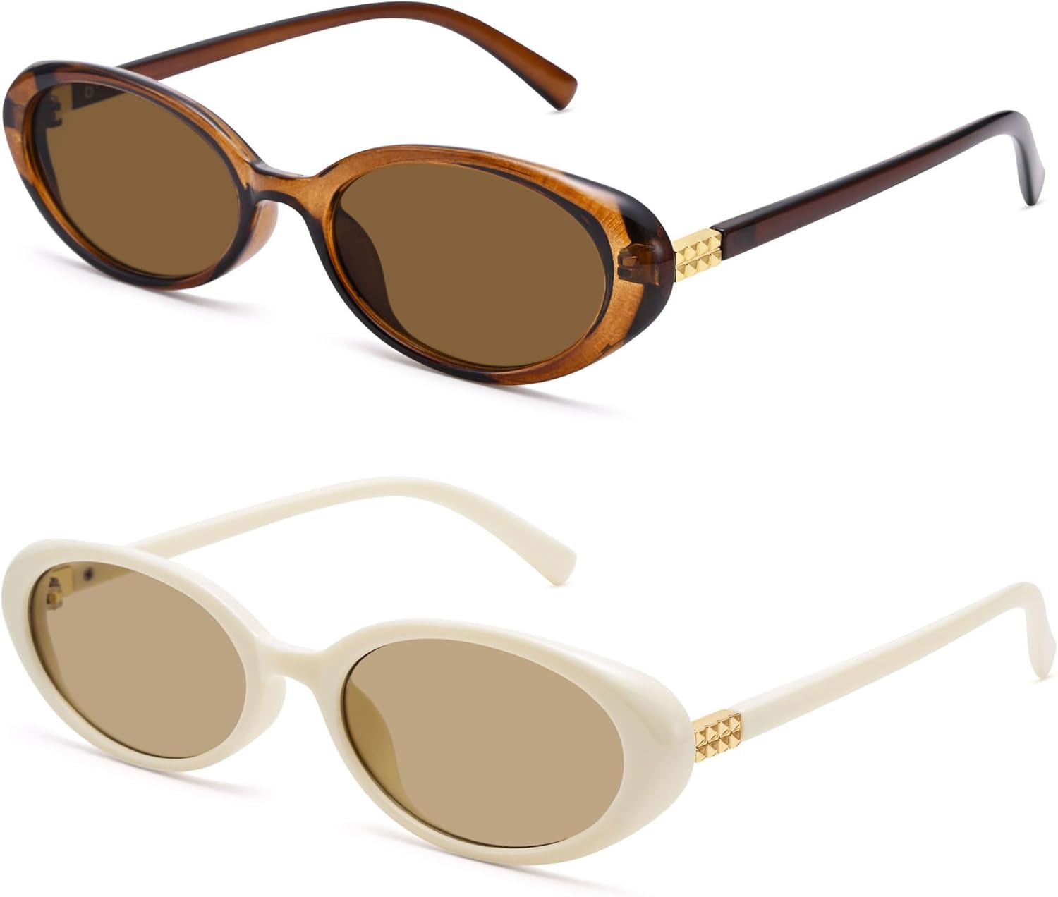 Солнцезащитные очки Pro Acme Retro Oval для женщин в стиле 90-х, винтажные, в маленькой оправе, «кошачий глаз», модные очки в стиле Y2K, Brown Frame/Brown Lens + Beige Frame/Champagne Lens
Солнцезащитные очки Pro Acme Retro Oval для женщин в стиле 90-х, винтажные, в маленькой оправе, «кошачий глаз», модные очки в стиле Y2K, Brown Frame/Brown Lens + Beige Frame/Champagne Lens