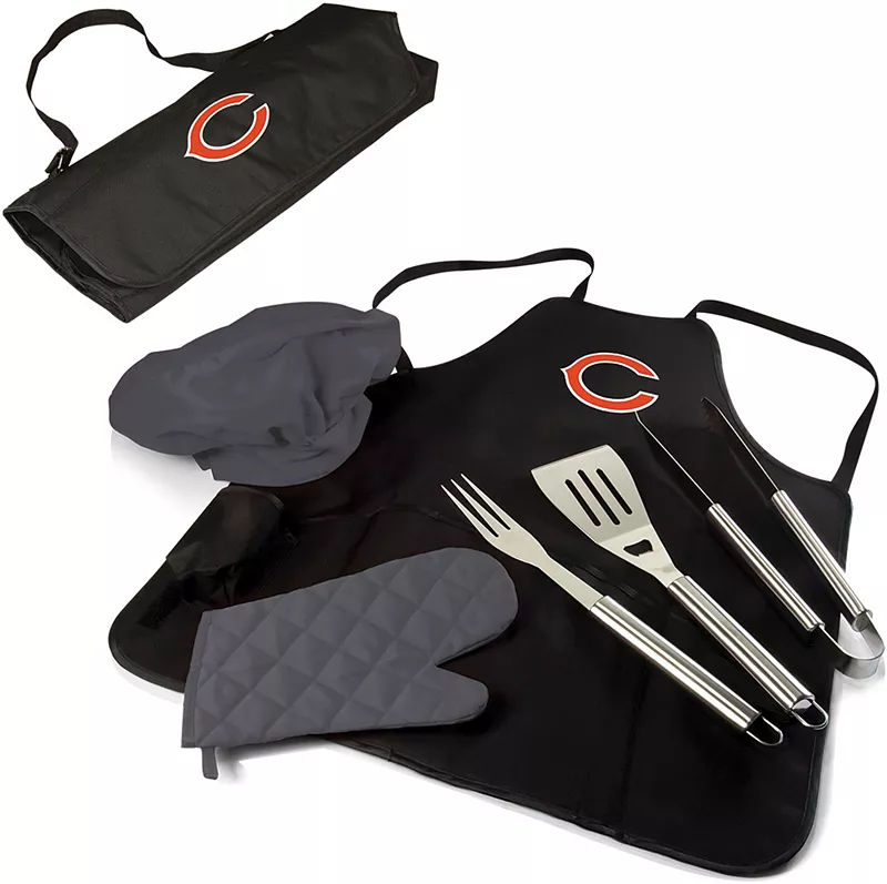 Сумка-тоут с фартуком Chicago Bears для пикника, комплект для гриля Pro Picnic Time
Сумка-тоут с фартуком Chicago Bears для пикника, комплект для гриля Pro Picnic Time