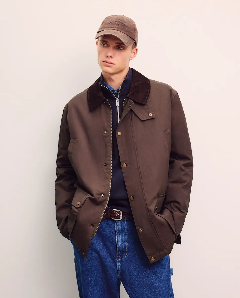 Мужская вощеная куртка с вельветовым воротником Green Coast, зеленый
Мужская вощеная куртка с вельветовым воротником Green Coast, зеленый