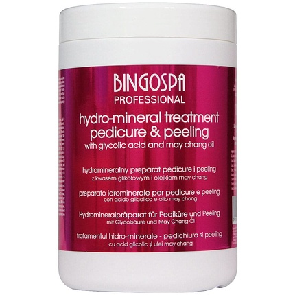 Гидроминеральный лечебный педикюр и пилинг с гликолевой кислотой и маслом май-чанг Bingospa
Гидроминеральный лечебный педикюр и пилинг с гликолевой кислотой и маслом май-чанг Bingospa